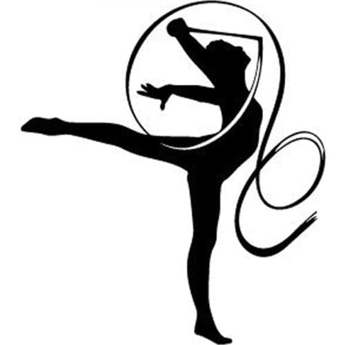 Fashion Actress Gymnastics Exquisite Movement Car Sticker Pvc Personality Auto Decoration Waterproof Window Decal 16cm*14cm