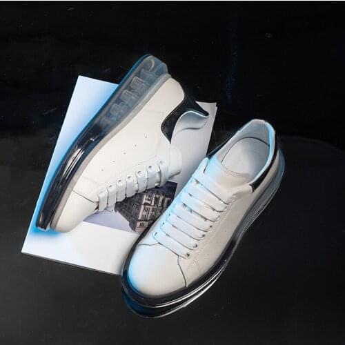 Mens Shoes 2021 New Leather Air Cushion Platform Wear-resistant Fashion Mens Sports and Leisure Shoes Luxury Zapatos De Hombre