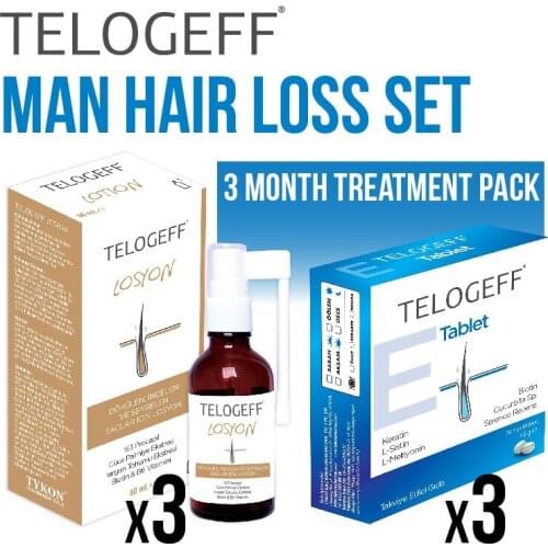 Erkekler için Saç Dökülmesini Önleyici Set