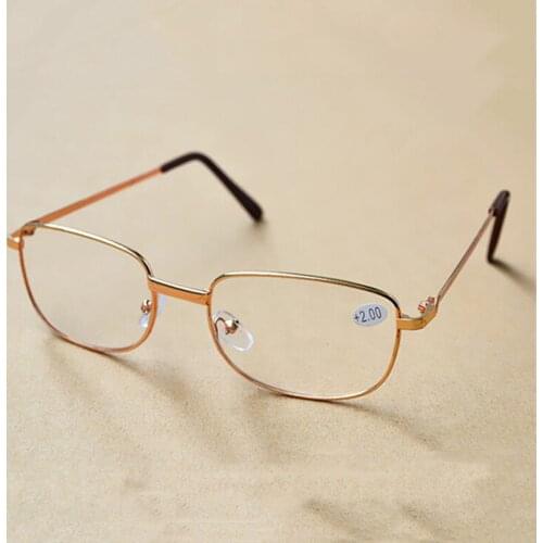 Anti Blue Light Reading Glasses Metal Frame Presbyopia Eyeglasses Men Women Antifatigue Computer Eyewear Diopter +1.0 To +4.0