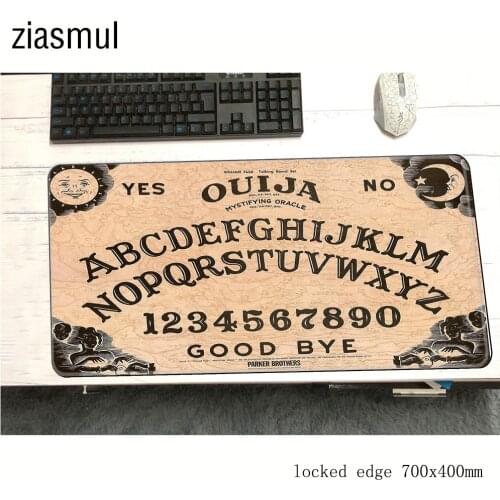 Ouija board padmouse 700x400x3mm gaming mousepad game locrkand large mouse pad gamer computer desk thick mat notbook mousemat pc