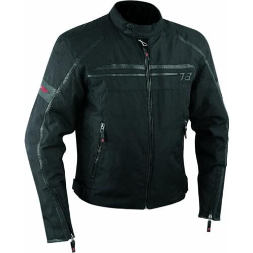 Sports motorcycle jacket waterproof Custom removable Cordura fabric inserts leather