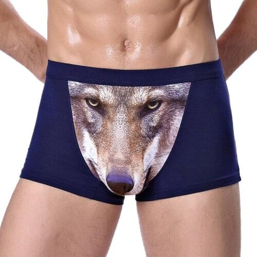 3D Sexy Men Boxer Briefs Underwear Soft Breathable Seduction Male Comfortable Porno Panties Underpants Cueca Boxershorts Homme
