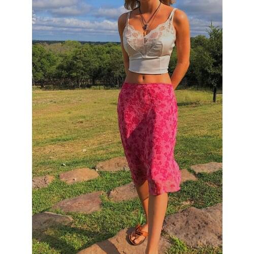 2021 Women Harajuku E-Girl 90S Fashion Midi Skirt High Waisted Bohemian Bodycon Streetwear Tie-dye Gothic Skirt