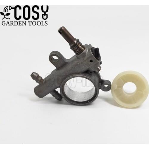 1Set 2500/3800 Chainsaw Spare Parts Oil Pump With Worm Drive Gear Fits Chain saw 25CC/38CC