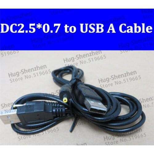 10pcs Tablet USB Charging Cable to 2.5x0.7mm DC male Connector USB male to 2.5/0.7 DC Tip Plug with Cord