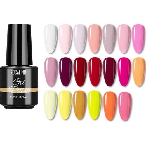 7ML Solid Color Long Lasting Nail Gel Polish UV Art Lacquer Manicure Decoration
