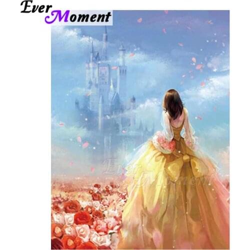 Ever Moment Diamond Painting Handmade Girl Mosaic Full Square Drill Mosaic Picture Of Rhinestone Diamond Embroidery ASF1422