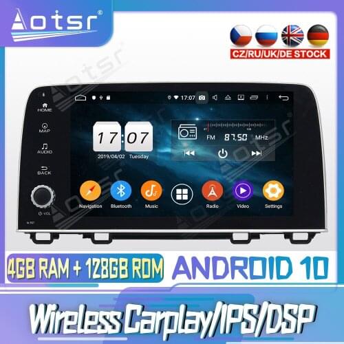 Android 10 PX6 128G For HONDA CRV 2017 Carplay Car CD DVD GPS Navigation Auto Radio Stereo Video Multimedia Player HeadUnit 2din