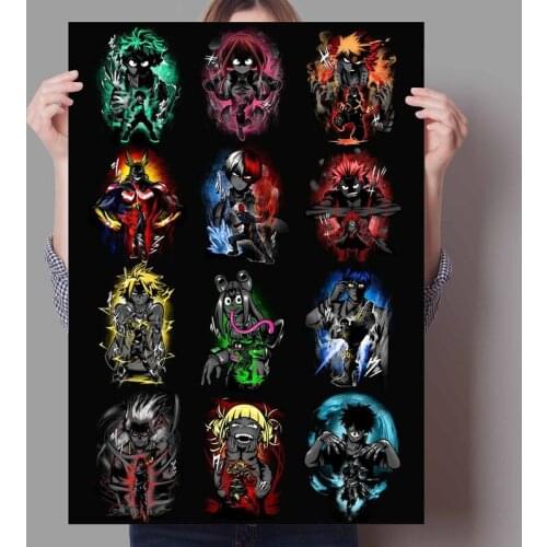 Anime Prints Boku No Hero My Hero Academia Wall Art Canvas Painting Nordic Posters And Prints Wall Pictures Room Decoration