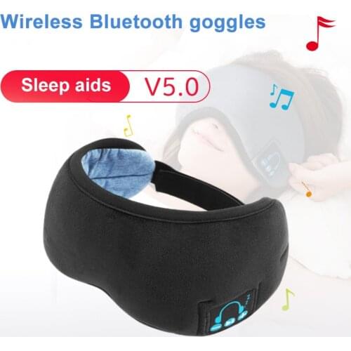 Sleep Wireless 5.0 Bluetooth Headphones Eye Mask Music Travel Sleeping Headphones Handsfree Sleeping Mask PUO88