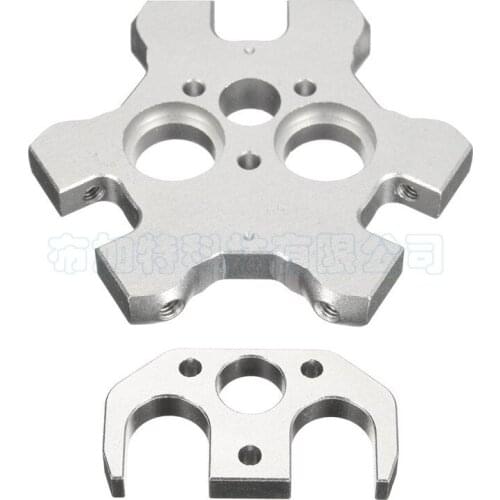 V6 double nozzle special effector + fixed plate M4 aluminum alloy metal fish eye hanging table 3D printer accessories