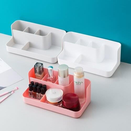 Cosmetics Compartment Storage Box Table Stationery Finishing Box Dressing Table Skincare Desktop Racks Storage Organizer