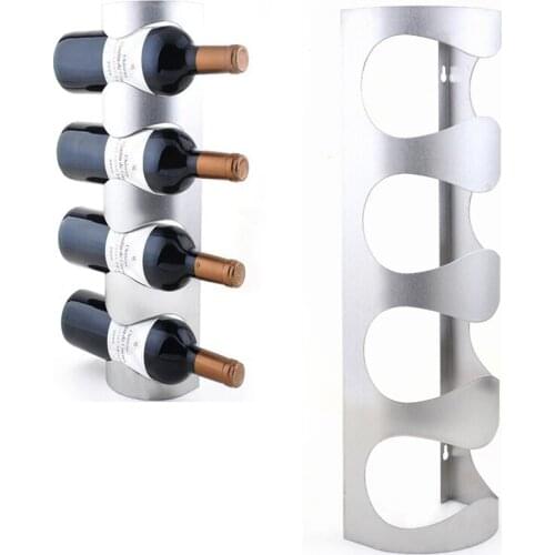Stainless Steel Creative Wine Rack Holders Practical Wine Stand Storage Organizer Home Wall Grape Wine Bottle Display Stand Rack