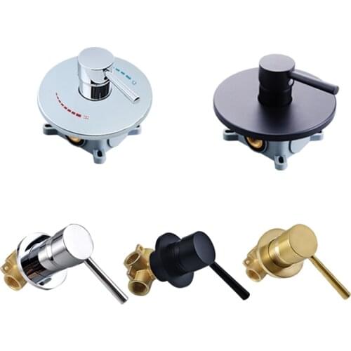 Brass Shower Valve Shower Faucet Concealed Control Valve In Wall Mounted Mixer Valve for Shower Gold Grey Matte Black & Chrome