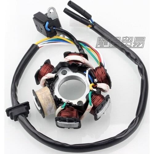 Engine Magneto Stator Coil Pole GY6 125cc Scooter ATV Go Kart Lance Znen Jonway Taotao JCL Moped scooter high performance parts