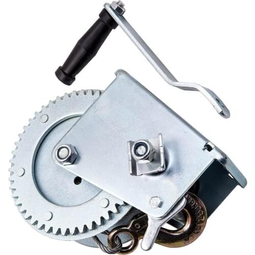 Manual Hand Winch 2500lbs Heavy Duty for Car Boat 10m Cable 1360 Kg Winch Hand Wire Rope 1360 kg 10 Meter Winch Car Trailer