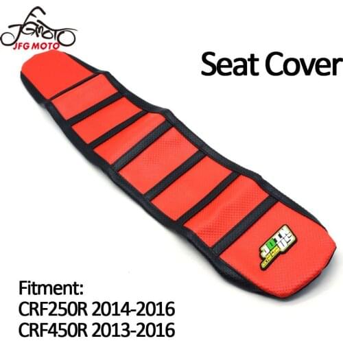 Motorcycle Rubber Gripper Leather Soft Seat Cover For Honda CRF250R CRF450R CRF 250R 450R 250 450 R 2013-2016 2014 2015 Enduro