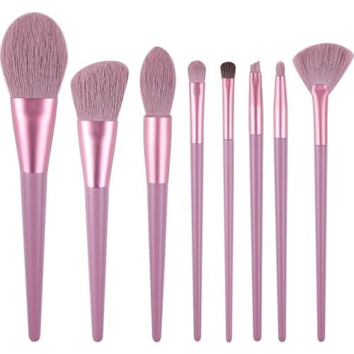 ZOREYA Make Up Brushe Set Purple Professional Cosmetic Eyeshadow Blending Powder Foundation Eyebrow Brushes Tools For Face