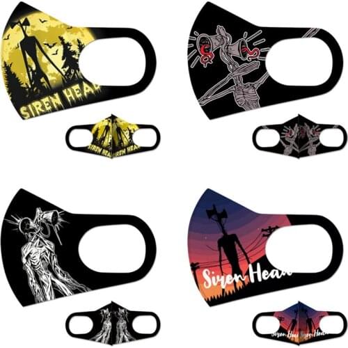 New Game Siren Head Trevor Henderson Horror Monster Cosplay Mask Teens Adult Party Carnival Dust-proof Street Mask