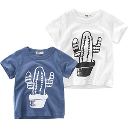 Pudcoco New Arrival Toddler Kid Baby Boys Girls Casual Printing Short Sleeve Letter T-shirt Tops Cotton Summer Clothes 2-6Y