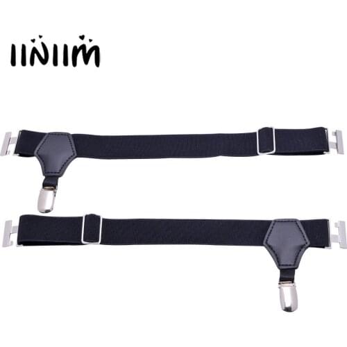 1 Pair Mens Lingerie Adjustable Single Duck-Mouth Clip Sock Garters Belt Suspender Costume Accessories