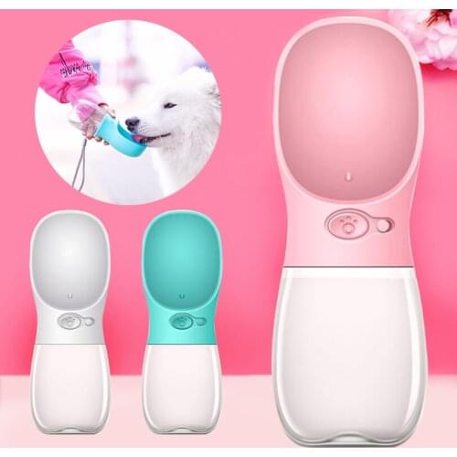 Portable Pet Dog Water Bottle Travel Puppy Cat Drinking Bowl Outdoor Pet Water Cup Feeder for Small Large Dog Pet Supplies Pug
