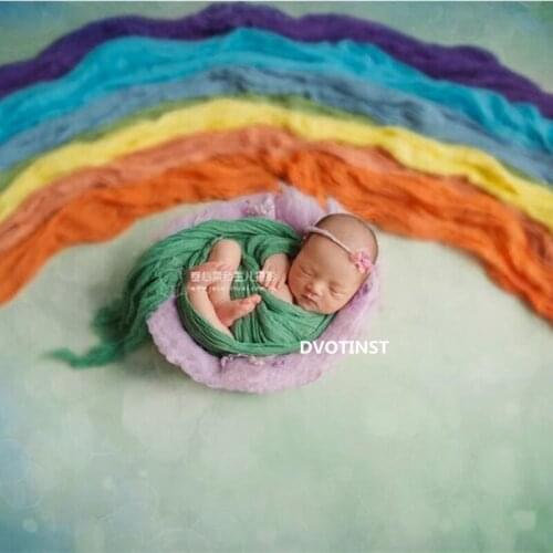 Dvotinst Newborn Photography Props Soft Posing Wraps Crochet Stretch Wrap Fotografia Accessories Infant Studio Shoot Photo Props