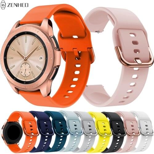 20mm Watchband For Samsung Galaxy Watch Active 2 Silicone Strap For Samsung Galaxy Watch 42mm Bracelet For Huami Amazfit GTS