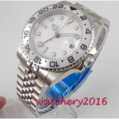 Luxury Sapphire Glass 40MM sterile Dial GMT Ceramic Bezel Mens Watch jubilee strap Automatic movement relogio men Luminous Watch