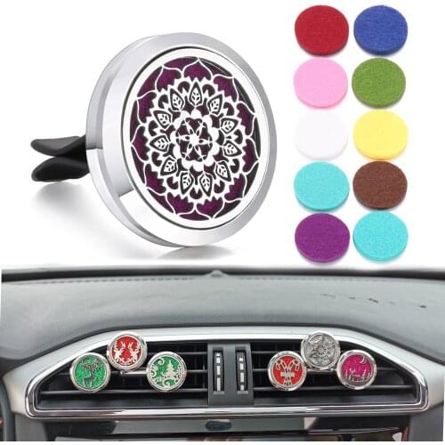 Christmas Aromatherapy Jewelry Kaleidoscope Cat Tree Car Perfume Diffuser Locket Pendant Essential Oil Diffuser Perfume Necklace