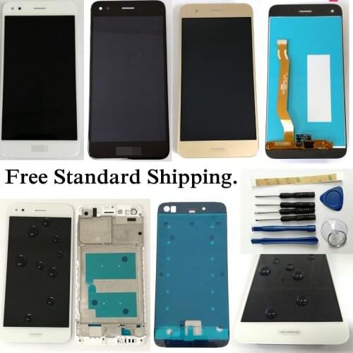 Shyueda 100% New A+ + Frame For Huawei Y6 Pro 2017 SLA-L02 SLA-L03 SLA-L22 SLA-L23 5.0" LCD Display Touch Screen Digitizer