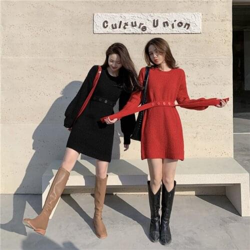 Smlinan Fashionable Knitted Dresses