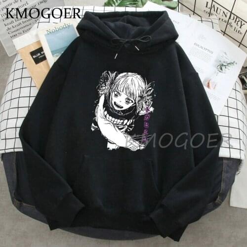 Anime Hoodie Sweatshirt Women Men My Hero Academia Character Himiko Toga Japanese Clothes Streetwear Sweatshirt Tops