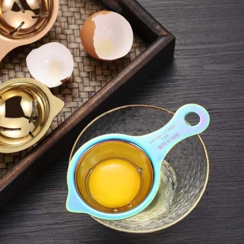5 Colours Stainless steel Egg White Yolk Separator Tool Egg Baking Cooking Kitchen Tool Hand Egg Gadgets Egg Divider
