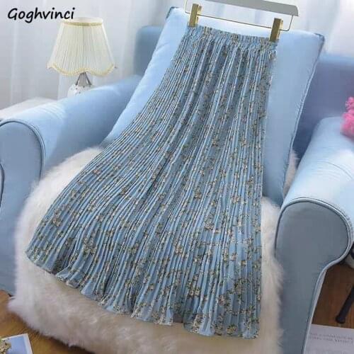 Skirts Women Pleated Comfortable Trendy Female All-match Leisure New Breathable Summer Colorful Loose Simple Elegant Students