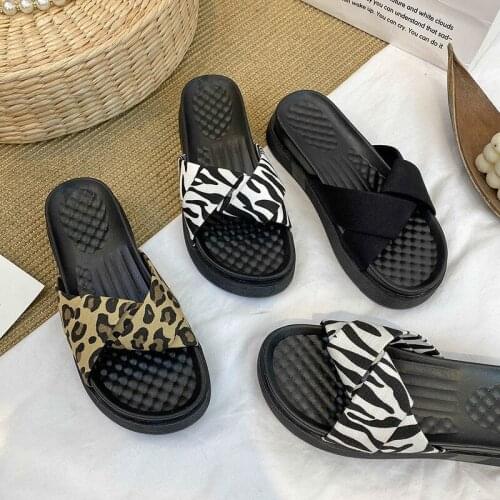 Sandals And Slippers For WomenS Outer Wear 2021 New Summer Fashion Wild Ins Tide Lazy Flat Beach Shoes
