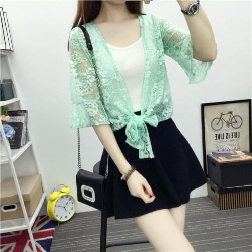 White Black Pink Floral Lace Women Bolero Female Wedding Wrap Half Sleeve Open Front Sheer Shrug Shawl Bridal Cardigan Tops Coat