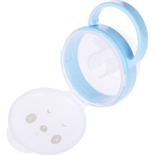 1PCS Baby Nipple Portable Pacifier Box for Infants Feeding Nursing Cartoon Animal Cradle Holders Nipple Cases