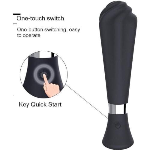 10 Frequency Vibrator Sex Toy For Woman USB Rechargeable Large Massage Stick Strong Vibration Massage Masturbation AV Stick