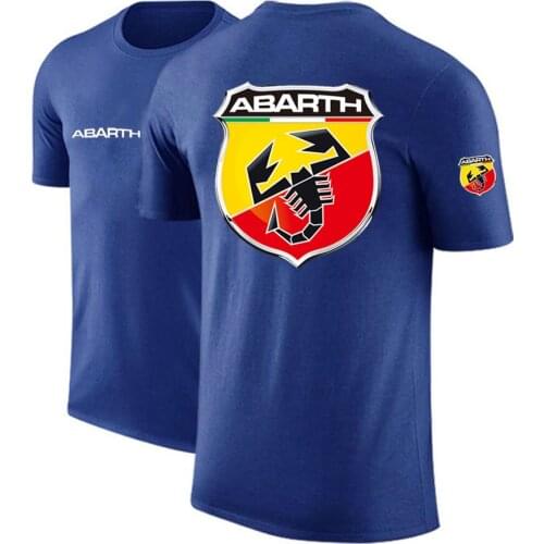 2021 ABARTH Solid Color Customize Comfortable Tshirts Mans Short Sleeve Unisex Cotton Hip Hop Casual Print