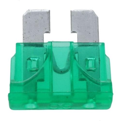 30 Pcs 30 AMP Automotive Car Truck SUV Plug in Blade Fuse Green