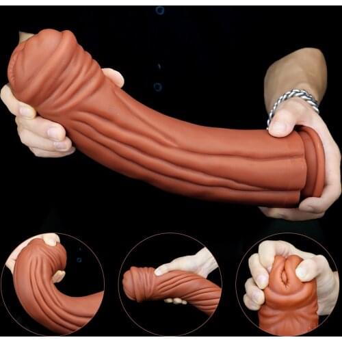33.5cm Super Huge Anal Plug Butt Plug Large Dildo Vaginal Anus Stimulation Dilator Prostate Massage Anal Sex Toy for Men Women