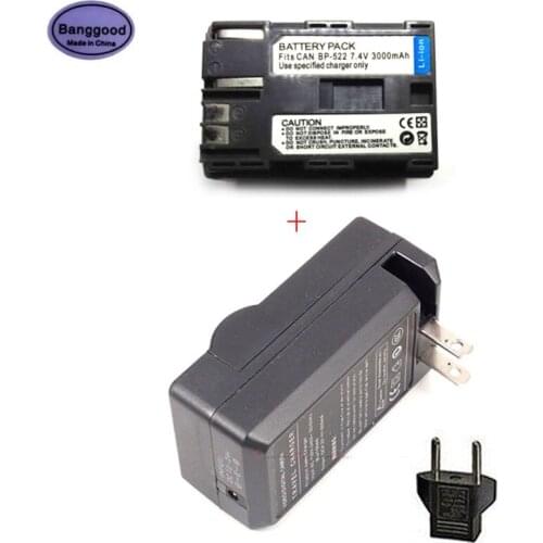 New 3000mAh BP-522 BP522 Camera Battery For Canon EOS 30D 40D for PowerShot G1 Pro 1 PV130 BP-508 BP-511 BP-512 BP-514 BP-535