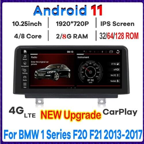 10.25" 8Core 8+64G Android 10 Car Multimedia Player GPS Navigation Radio for BMW 1Series F20 F21 2013 2014 2015 2016 2017 Stereo