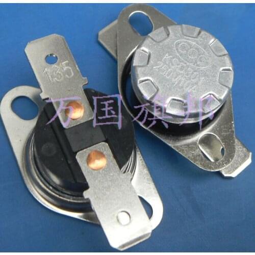 Free Delivery. The temperature of the thermostat temperature control switch protector KSD301 normally closed 135 degrees