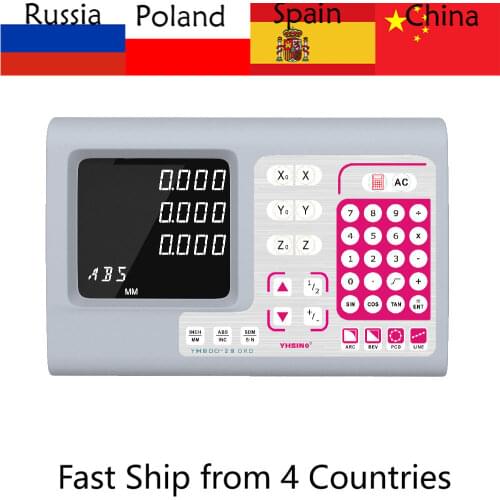 Big LCD digital readout 3 axis DRO display with screen window for milling lathe grinder drill cnc machine English version