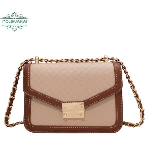 Brand Ladies Shoulder Bag 2021 New Designer High Quality PU Leather Sac A Main Casual Flip Messenger Bag Simple And Fashionable