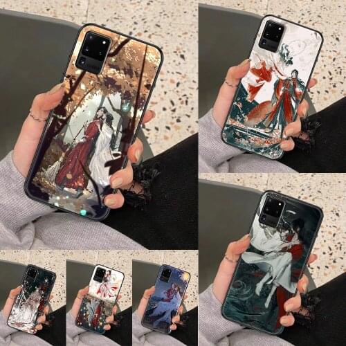 Tian Guan Ci Fu Phone case For Samsung Galaxy Note 4 8 9 10 20 S8 S9 S10 S10E S20 Plus UITRA Ultra black luxury hoesjes fashion