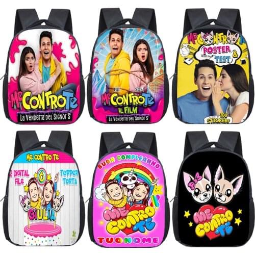 Funny Me contro Te Children Backpack Toddler School Backpack Boys Girl Knapsack Kids Cute kindergarten Bookbag Start School Gift